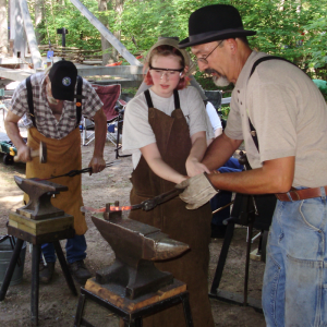 Metalsmith at Hartwick Pines Logging Museum