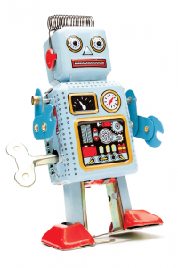 iStock photo of a robot toy