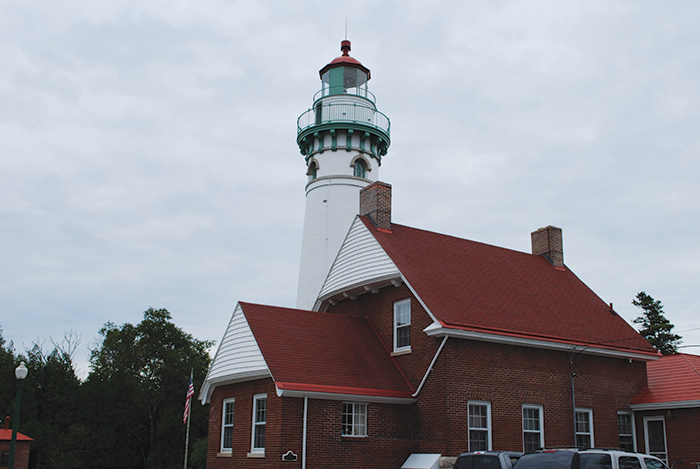 The restored Seul Choix Pointe Lighthouse