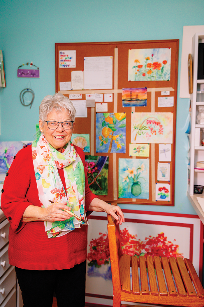 Mary Lou Peters in her studio.