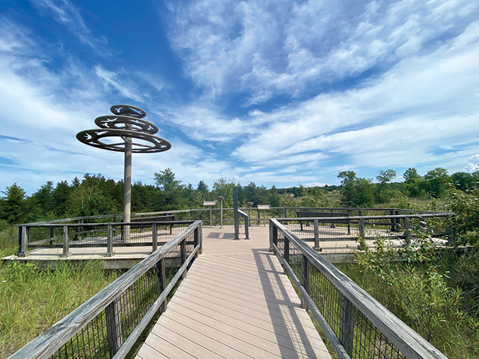 The Port Crescent State Park’s day-use area includes a birds of prey observation deck and three miles of sandy beach access. A section of the park also is designated as a dark sky preserve, with the opportunity to view the northern lights — especially during April, October, and November.